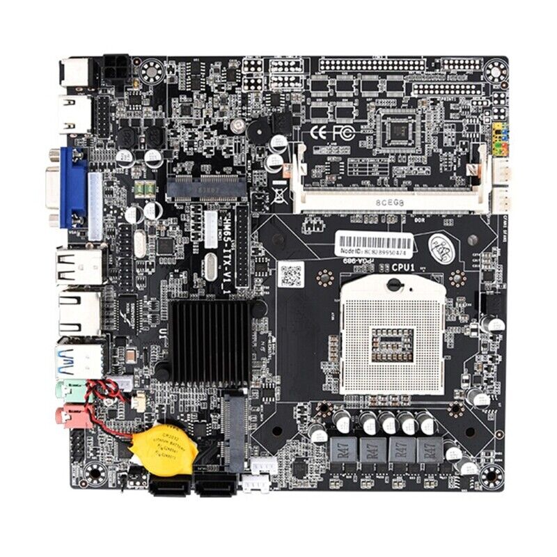 Industrial Board Hm65 Motherboard for RV420 Laptop GT520M ITX 8GB with Heatsink