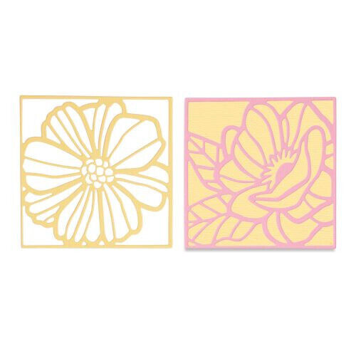 Sizzix Thinlits Die Set 3PK - Floral Card Fronts 665177