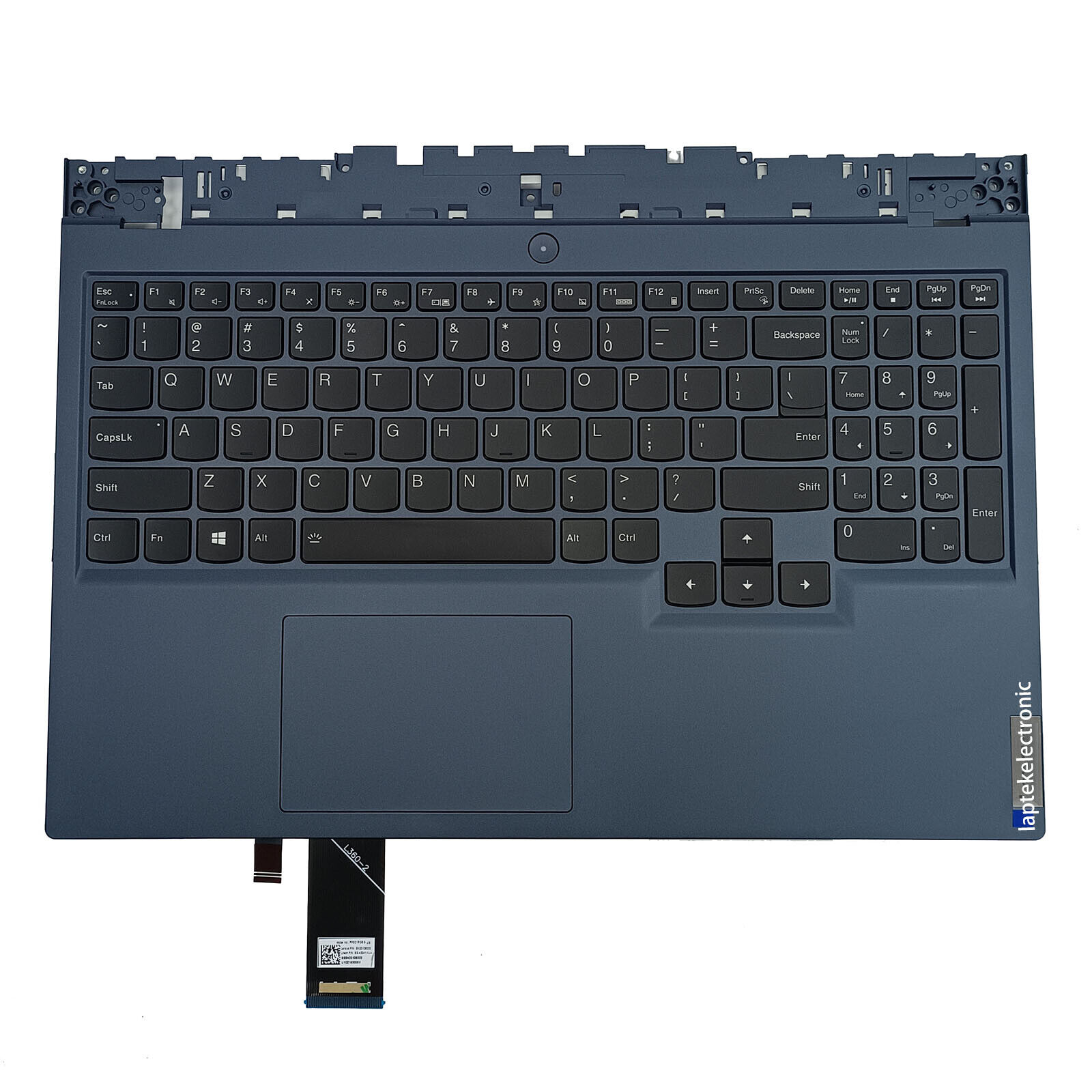 For Lenovo Legion 5-15ACH6 Palmrest Backlit RGB Keyboard Touchpad 5CB1C93036