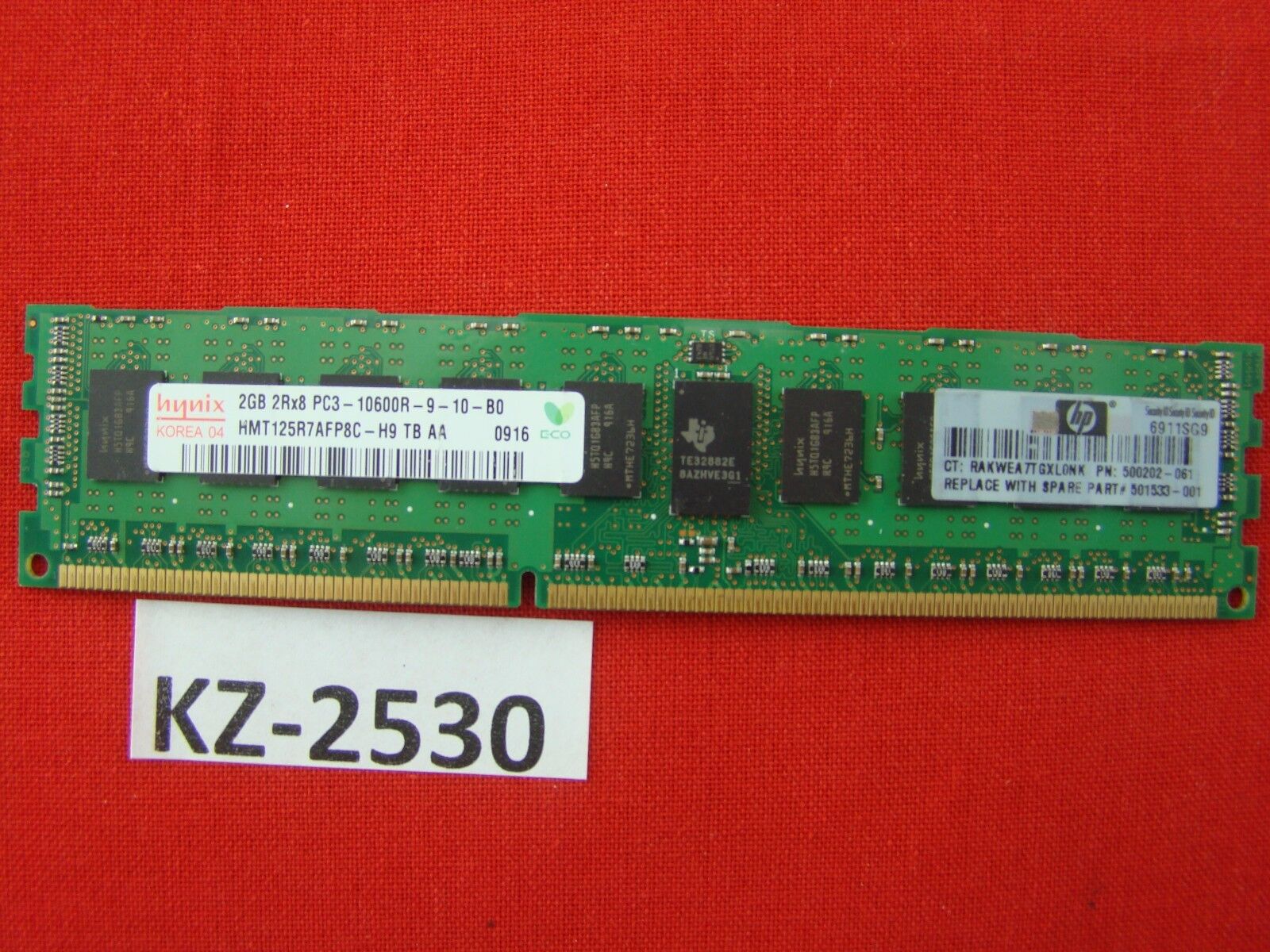 2GB Hynix HMT125R7AFP8C-H9TB Aa DDR3 PC10600R ECC Memory #KZ-2530