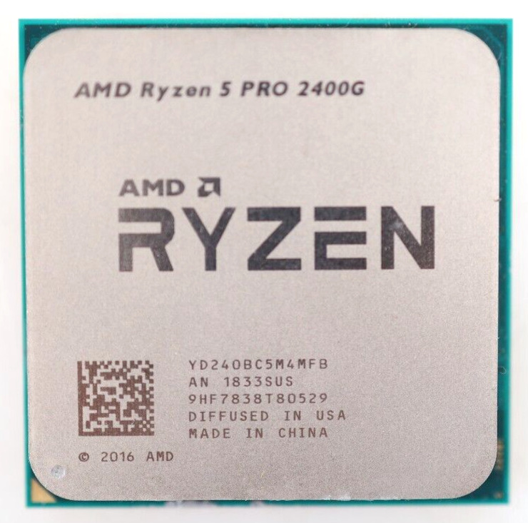 AMD Ryzen 5 PRO 2400G 3.6GHz Quad Core AM4 4MB 65W Processor YD240BC5M4MFB 1516