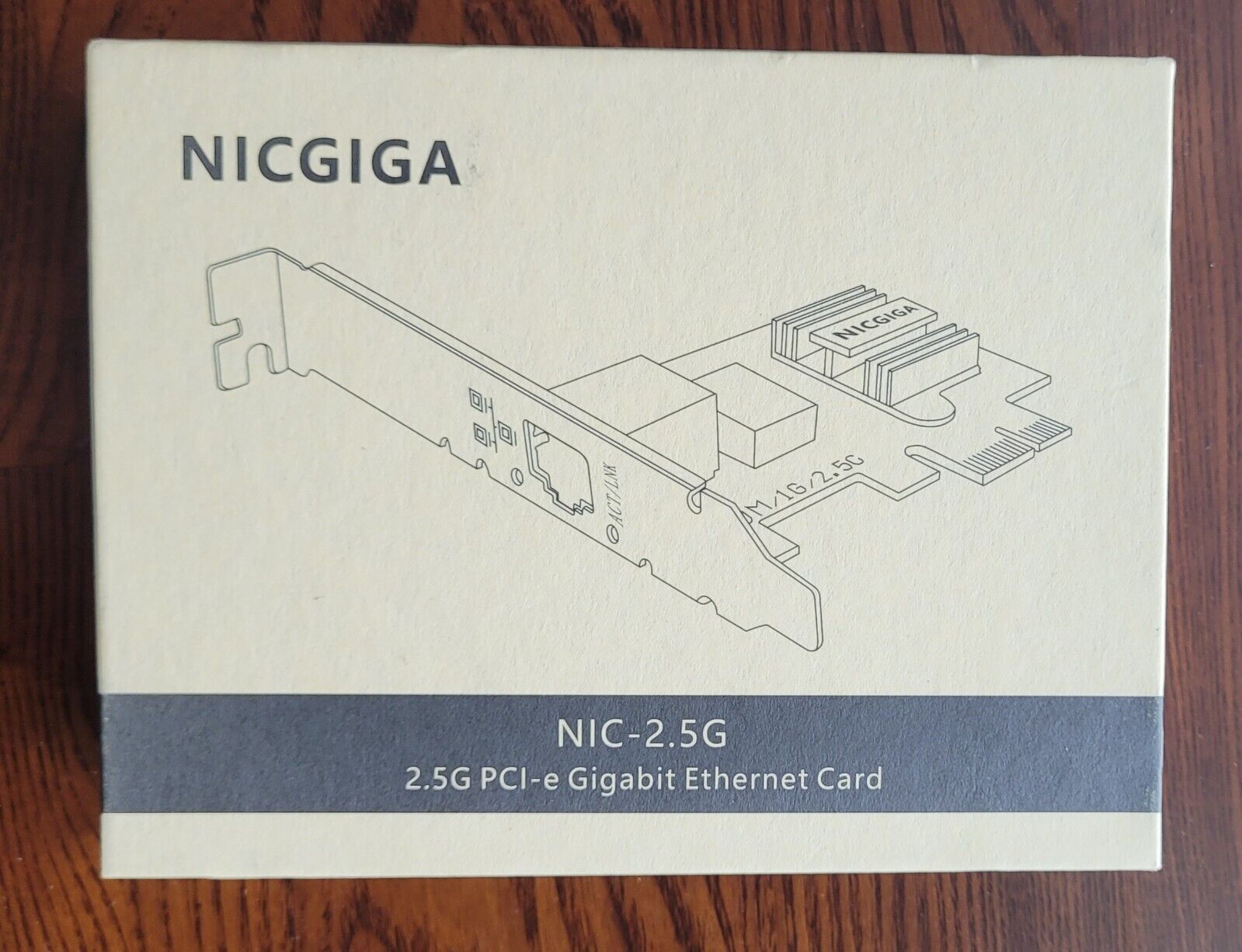 NICGIGA 2.5G Base-T PCIe Network Adapter, Realtek RTL8125B 2.5Gbps/1Gbps/100Mbps