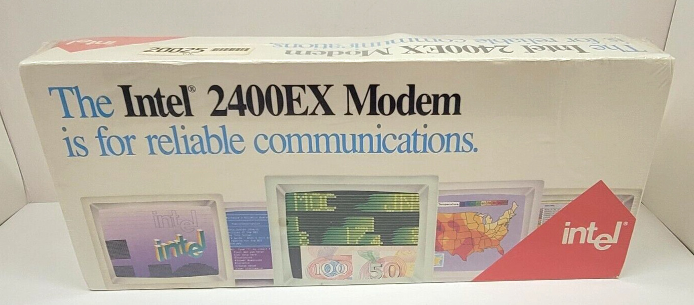 Vintage IBM PC Intel 2400EX Modem:  PCEM7224.   Brand New, Factory Sealed