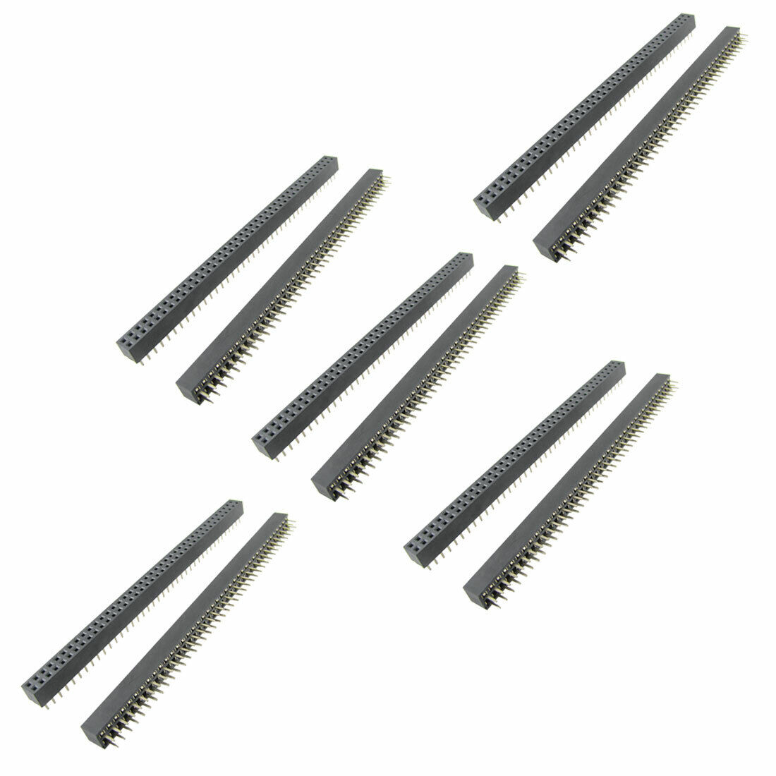10x 2.0mm Pitch 2x40 Pin Straight PCB Connector Pin Headers Strip
