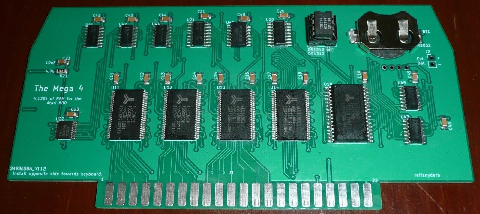 The Mega 4 -- Atari 800 4128k Memory Upgrade