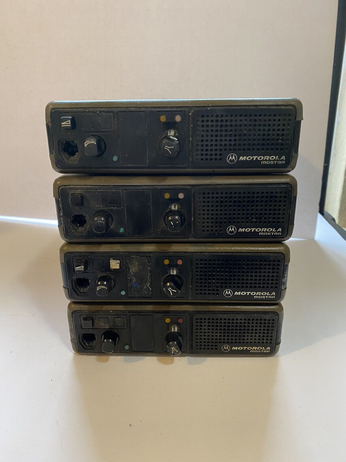 Vintage Motorola Mostar Mobile Radio Lot Of 4 Not Tested For Parts Or Repair