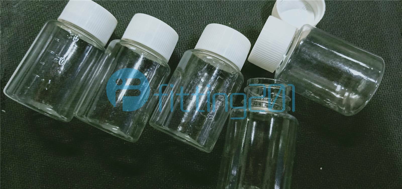 10PCS 30ML Clear plastic seal vials medicine container bottle with scale line