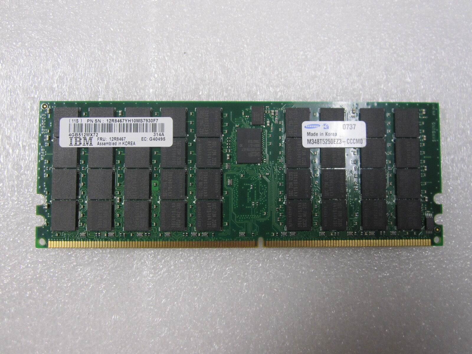 IBM 4GB DDR2 400Mhz REG ECC Memory 12R8467