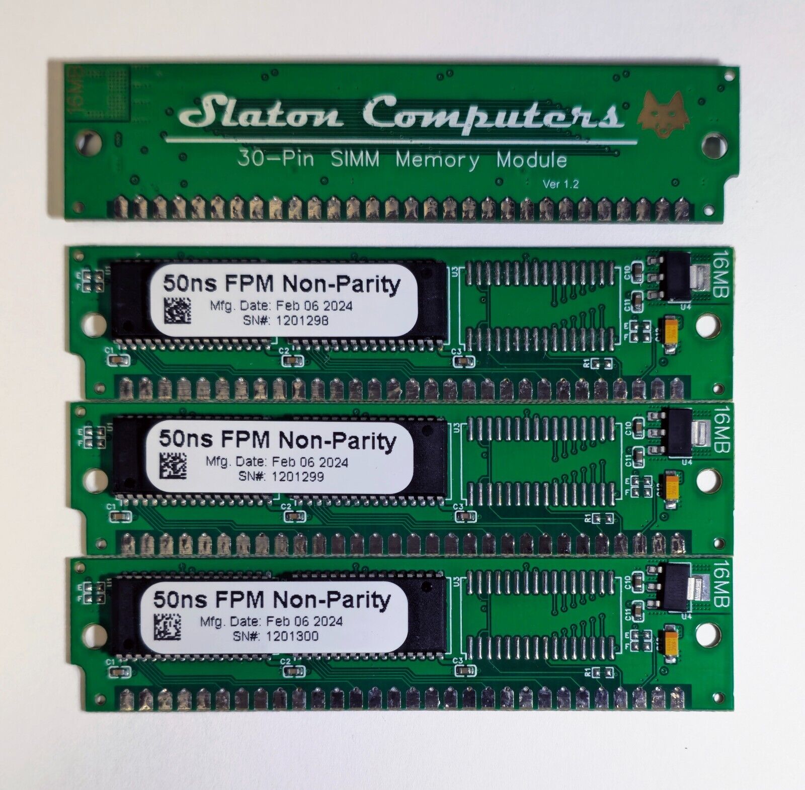 256MB Kit (16x16MB) 30-pin Non-Parity SIMMs for Apple Mac SE/30, IIci, Quadra PC
