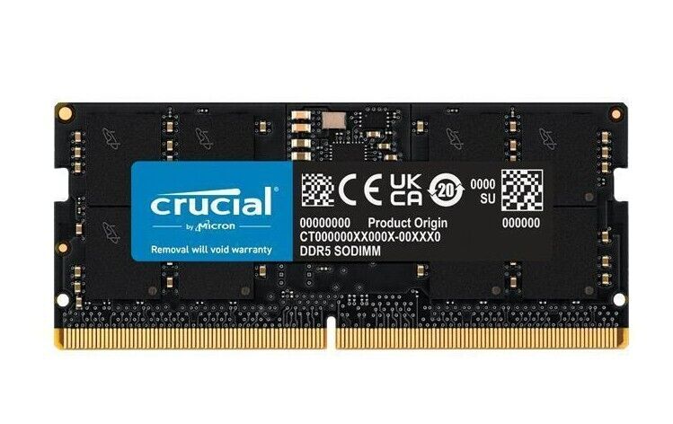 Crucial 16GB 24GB 32GB 48GB 64GB 96GB DDR5 5600 PC5 44800 SODIMM Model Kit LOT