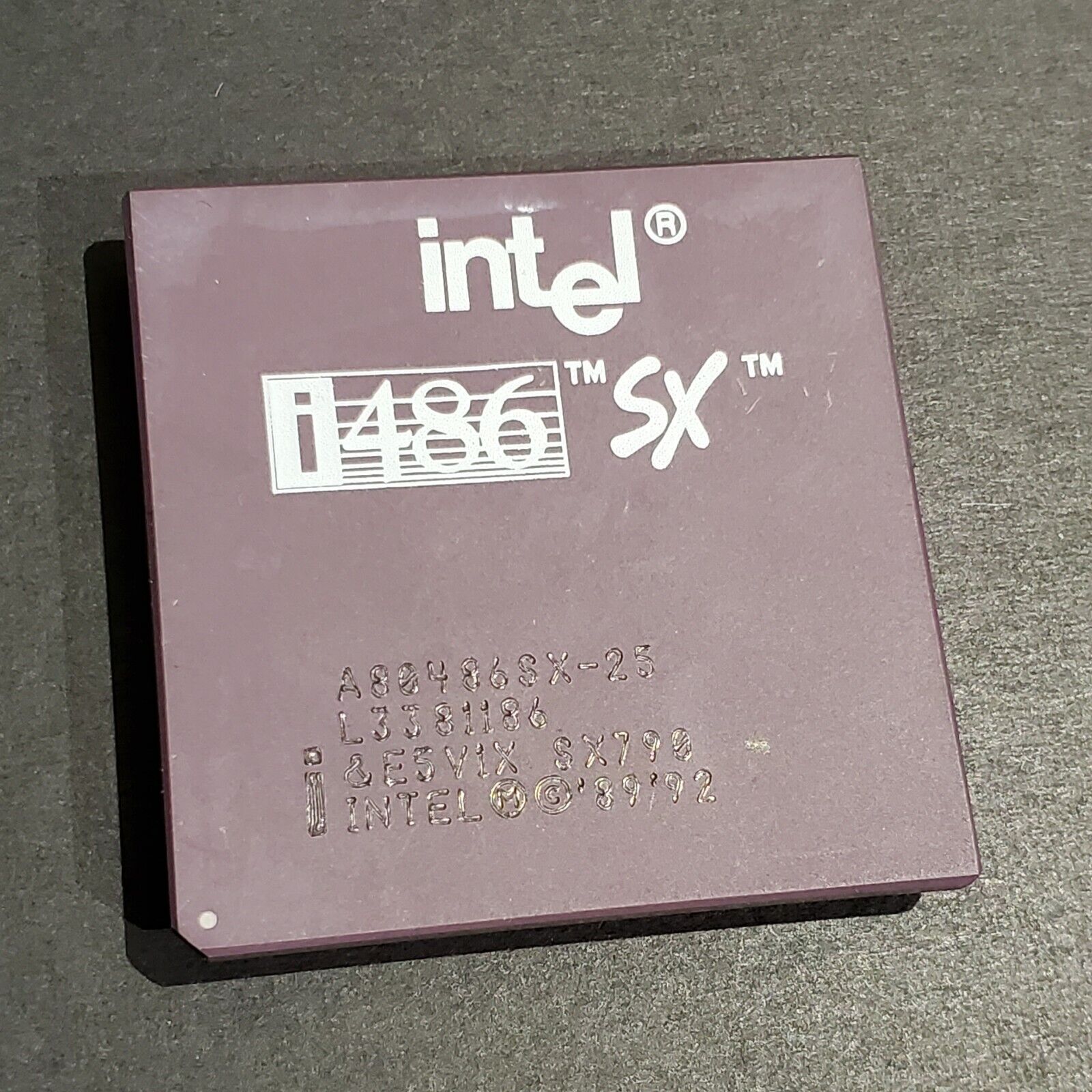 Vintage Intel i486 SX 33 MHz A80486SX-25 SX798 E5V1X CPU Processor