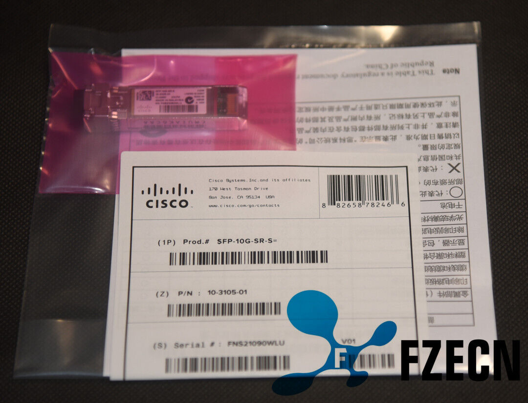NEW Sealed Cisco SFP-10G-SR-S 10G SR SFP+ Module 850nmMM *US Shipping*