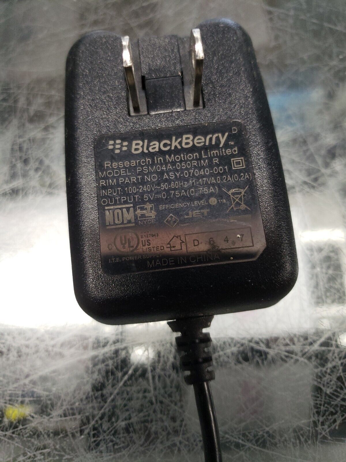 BLACKBERRY PSMO4A-050RIMC WALL CHARGER 