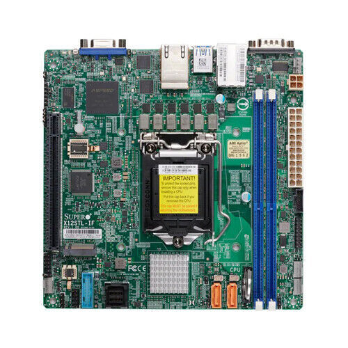 Supermicro X12STL-IF Server Motherboard Intel C252 Chipset Mini-iTX LGA-1200 NAS