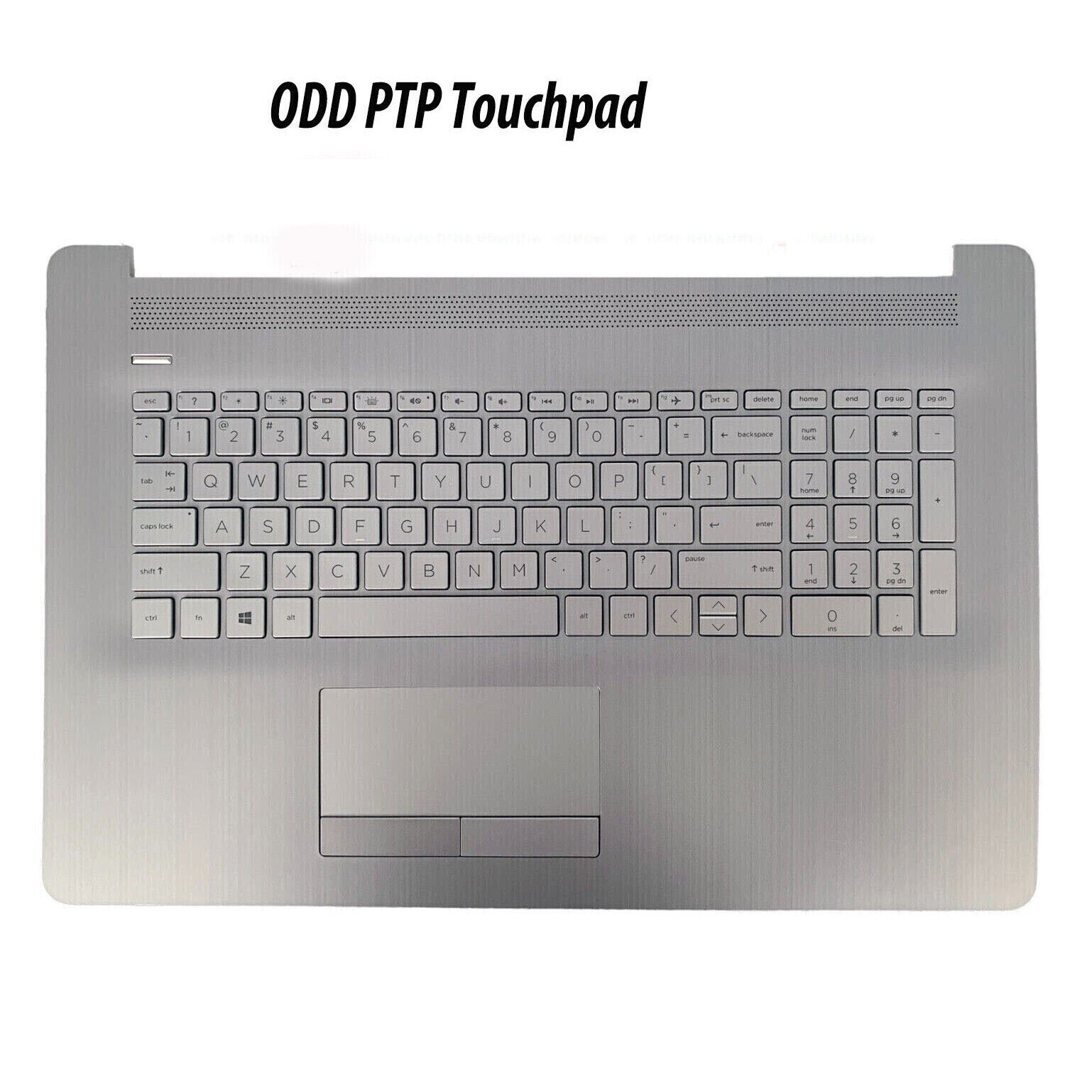 For HP 17-BY 17-CA Palmrest Backlit Keyboard Touchpad L92783-001 Silver With ODD
