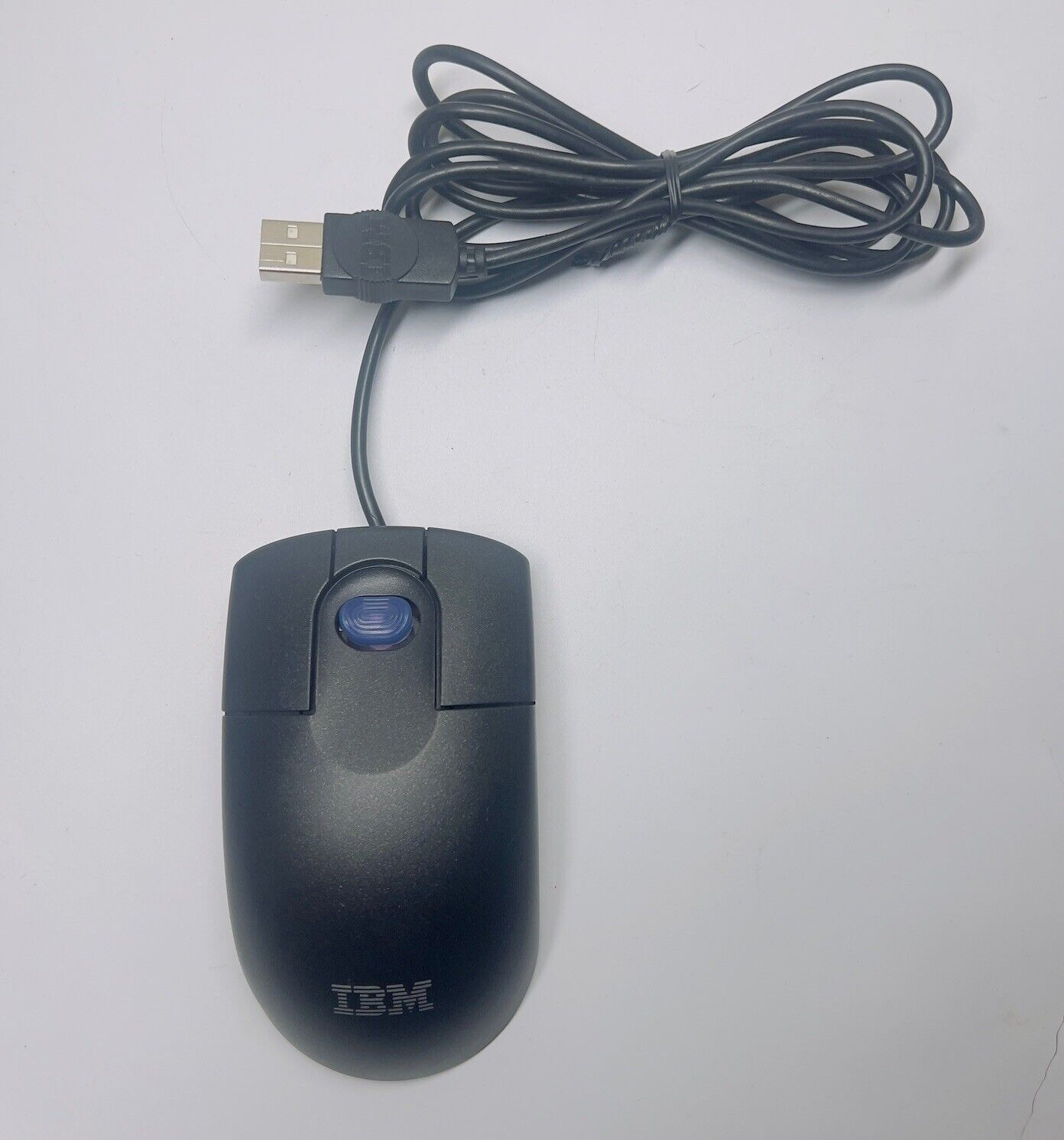 VINTAGE OEM IBM Three-Button ScrollPoint Optical USB Mouse (P/N:24P0494)-Grade B