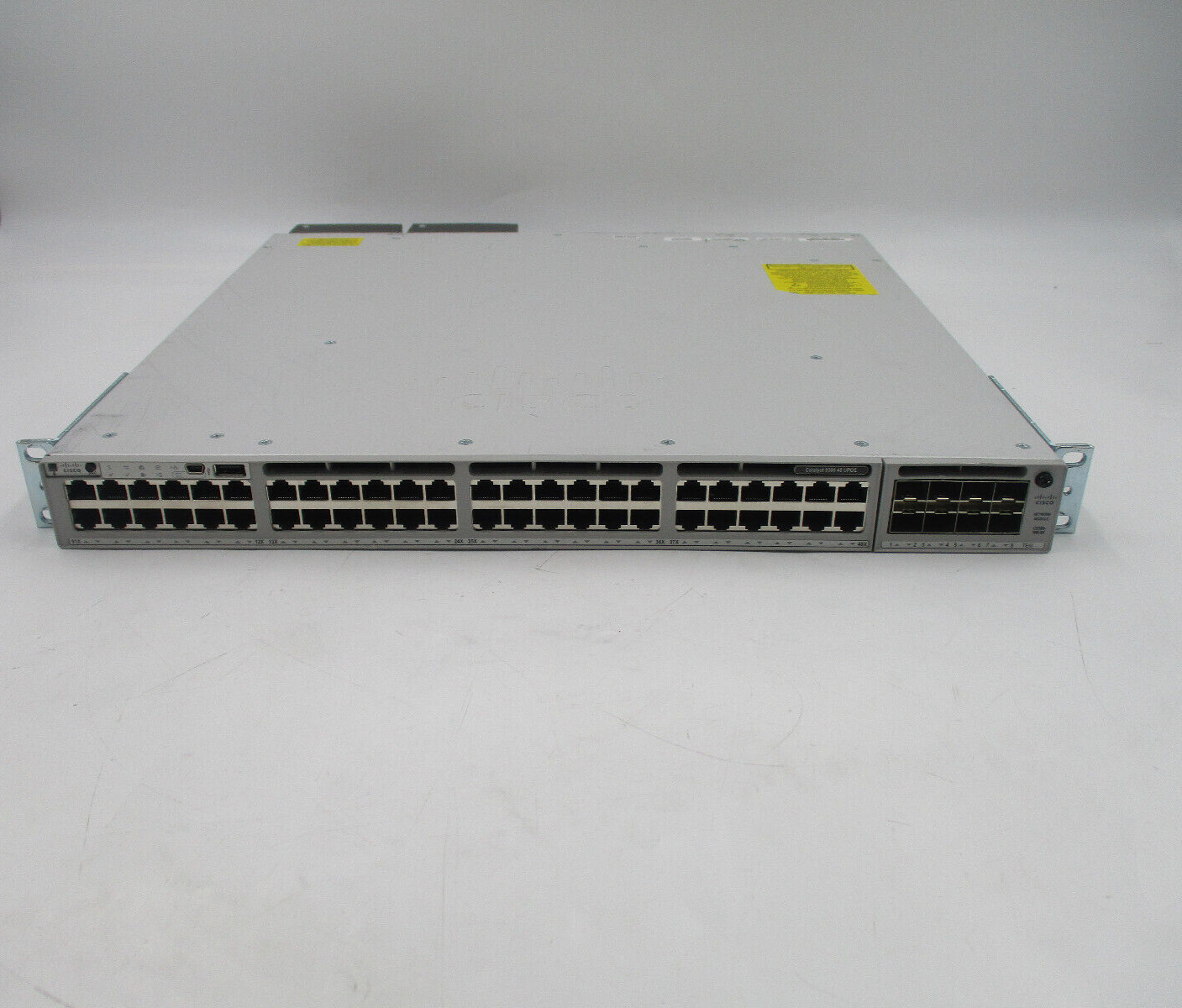 Cisco C9300-48 48 Port Switch Dual PSU W/C9300-NM-8X P/N: C9300-48U-A Tested