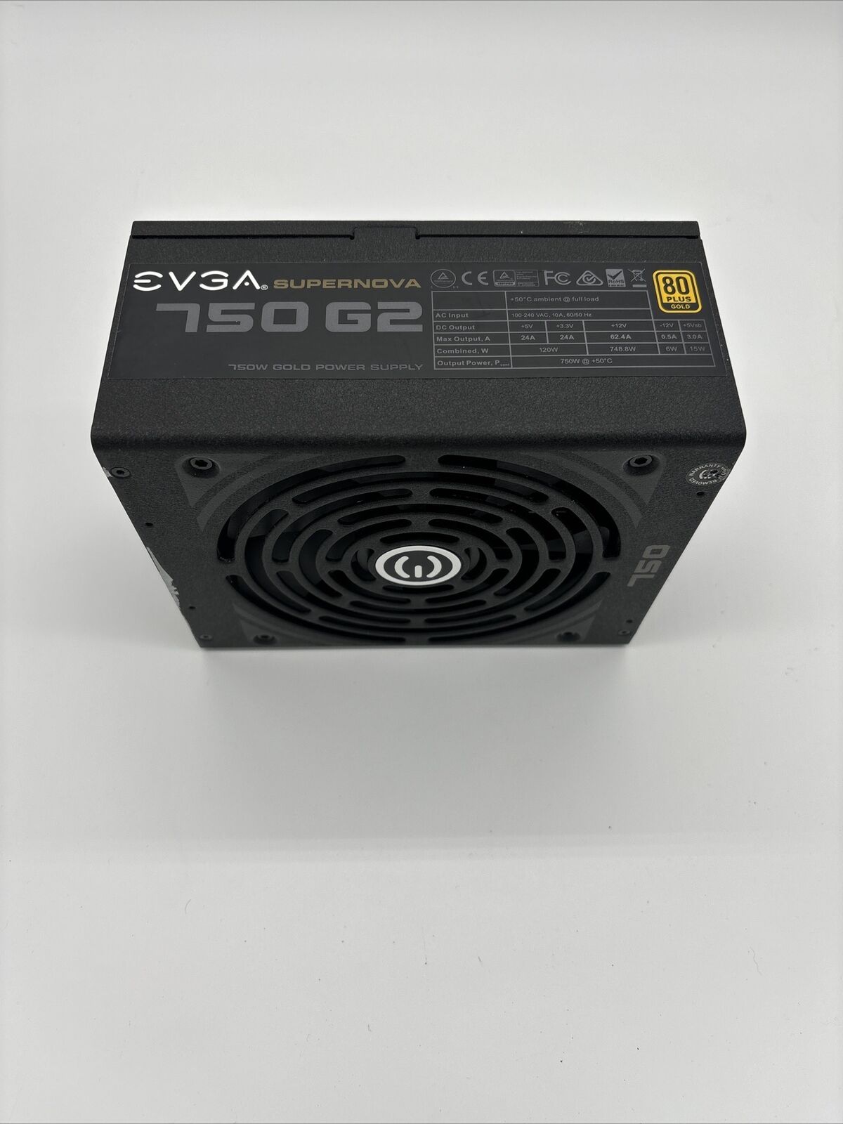 EVGA Supernova 750 W G2 80 Gold Certified Modular ATX Power Supply CPU12V failed