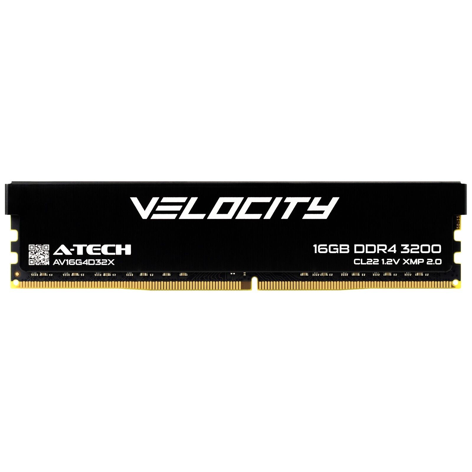 A-Tech Velocity 16GB DDR4 3200 (PC4-25600) CL22 XMP Desktop PC Gaming Memory RAM
