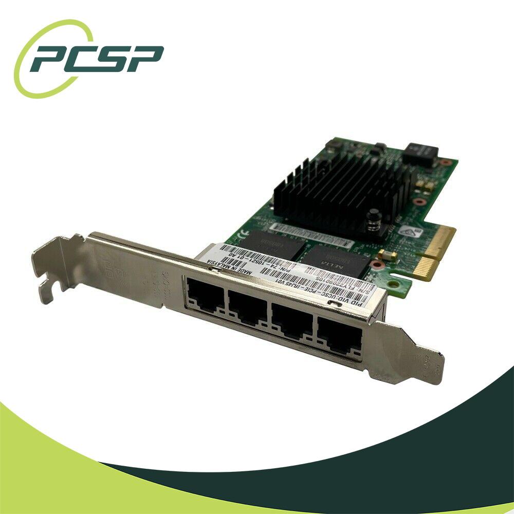 Cisco Intel i350 Quad Port 1 GbE High Profile PCIe Network Card 74-10521-01