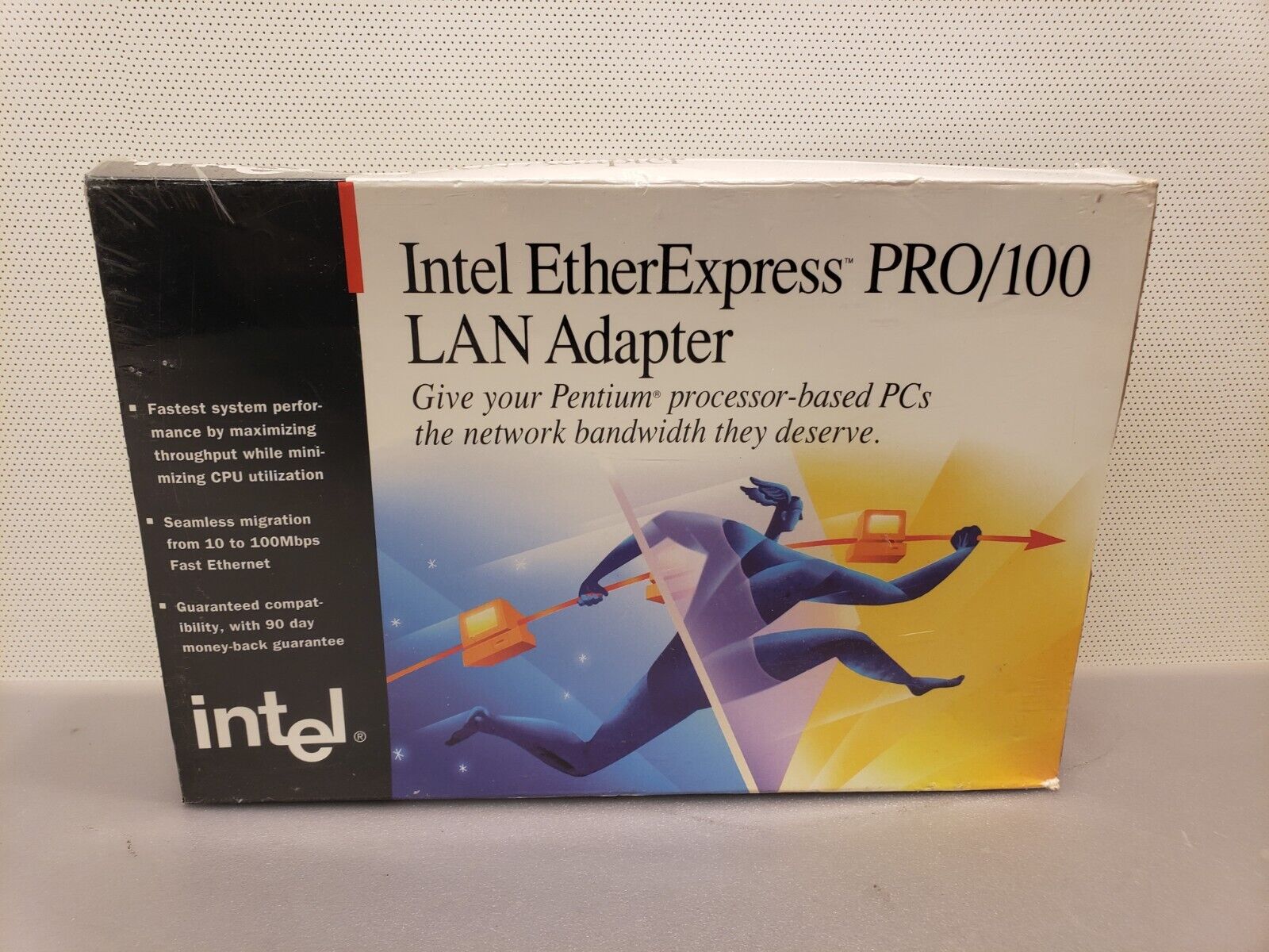 NEW Vintage Intel EtherExpress Pro/100 PCI LAN Adapter New In Sealed Box