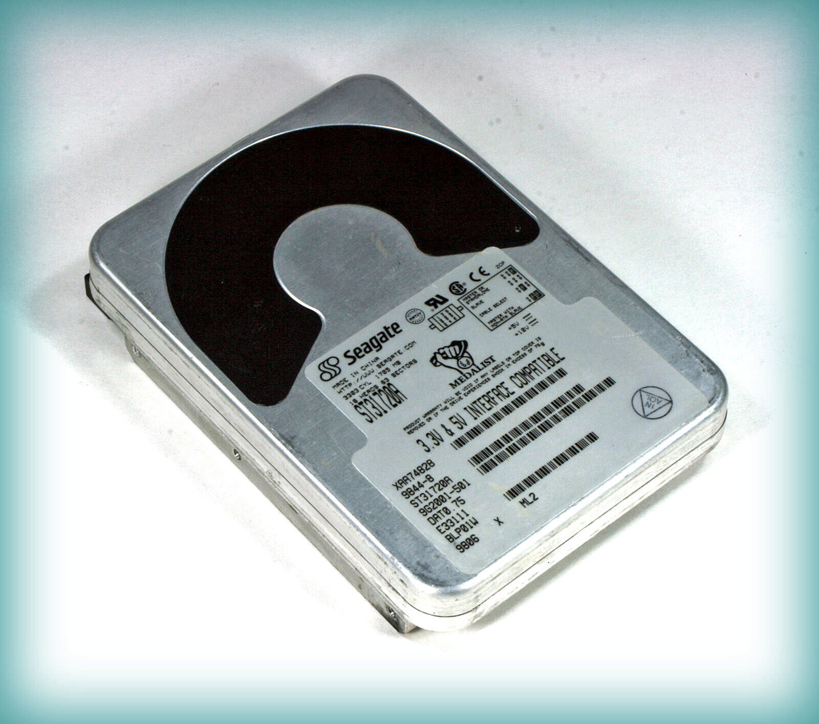 Vintage Seagate ST31720A Hard Drive 1.7GB IDE —Collection/Parts/Repair/Tinkering