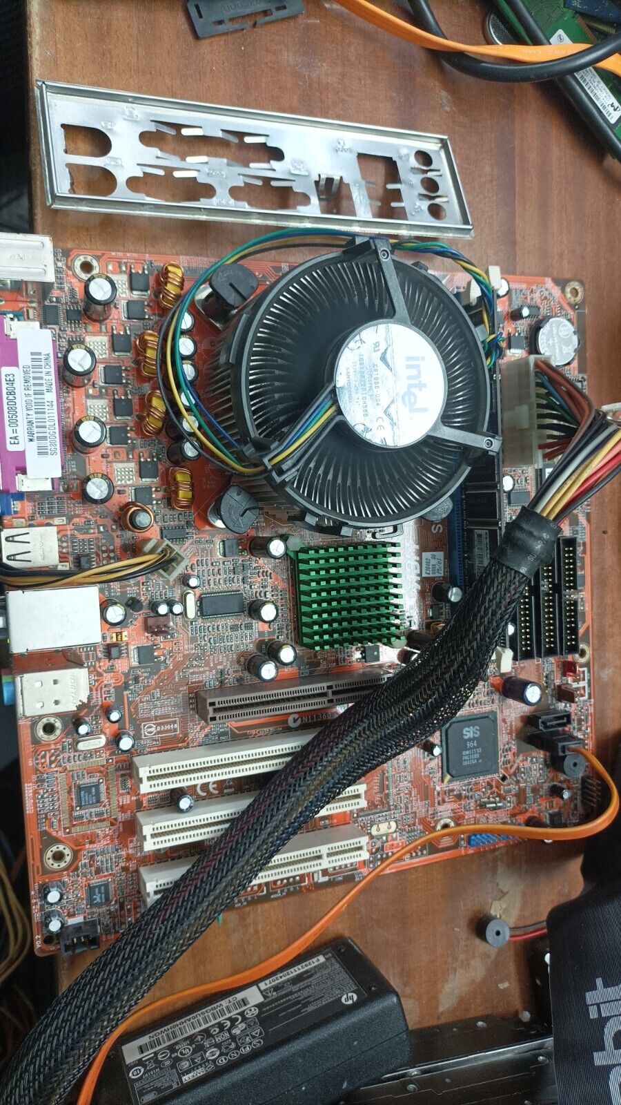 Motherboard Abit SG-80DC ,socket 775 AGP +Intel Pentium 630 +1gb ram+ I/O shield