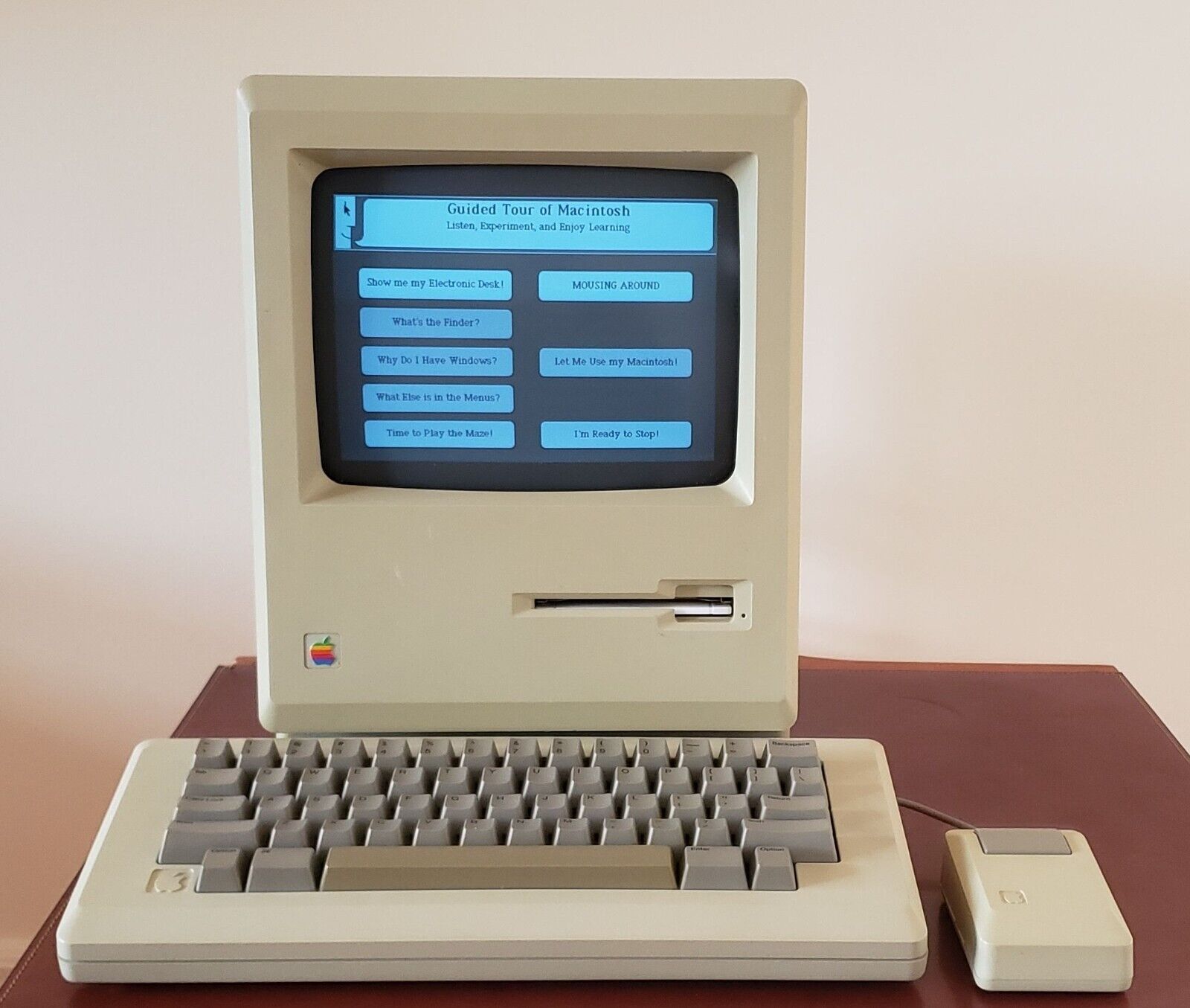 Working 1984 Apple Mac Macintosh 128K M0001 - Restored/Serviced/Tested