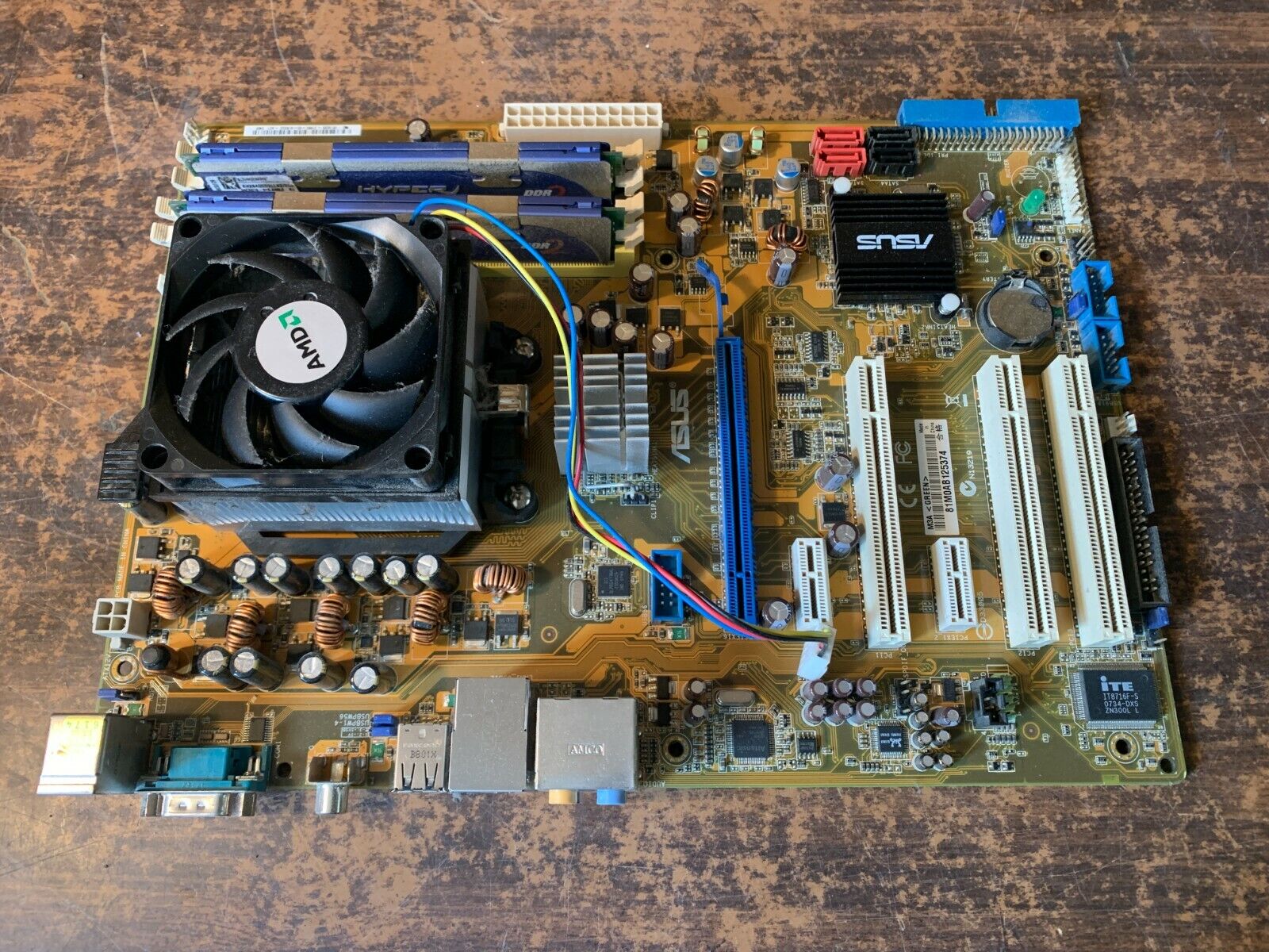 ASUS M3A AM2+/AM2 ATX AMD Vintage Gaming Motherboard w/ CPU & 2GB Ram
