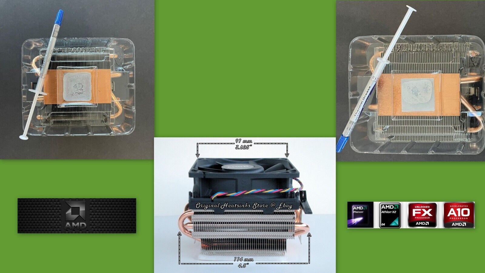 AMD FX Heatsink Cooling Fan for FX-8100 FX-8120 FX-8150 FX-8300 FX-8320 FX-8350 