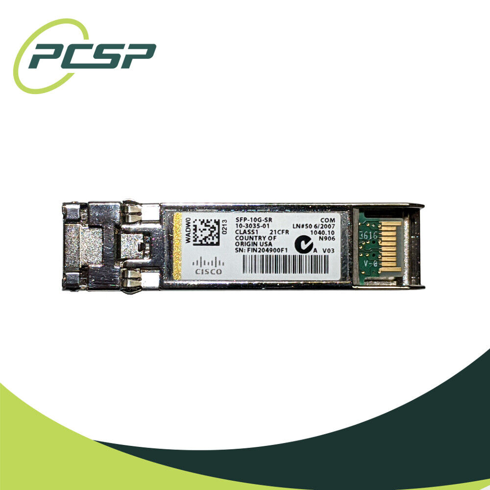 Cisco SFP-10G-SR V03 SFP+ Transceiver Module 850nm 10-3035-01 USA TAA