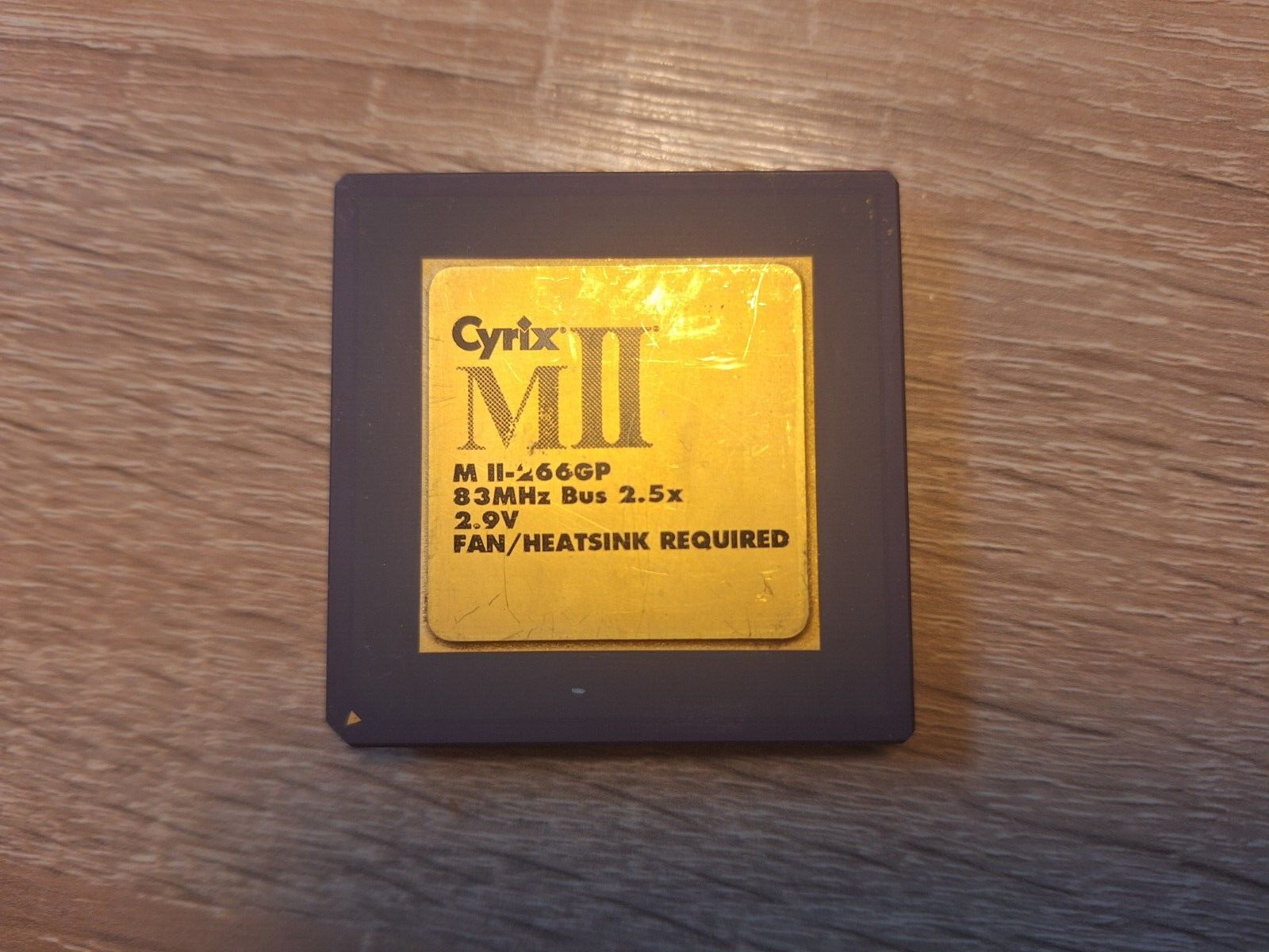 Cyrix MII-266GP 83Mhz BUS vintage CPU GOLD