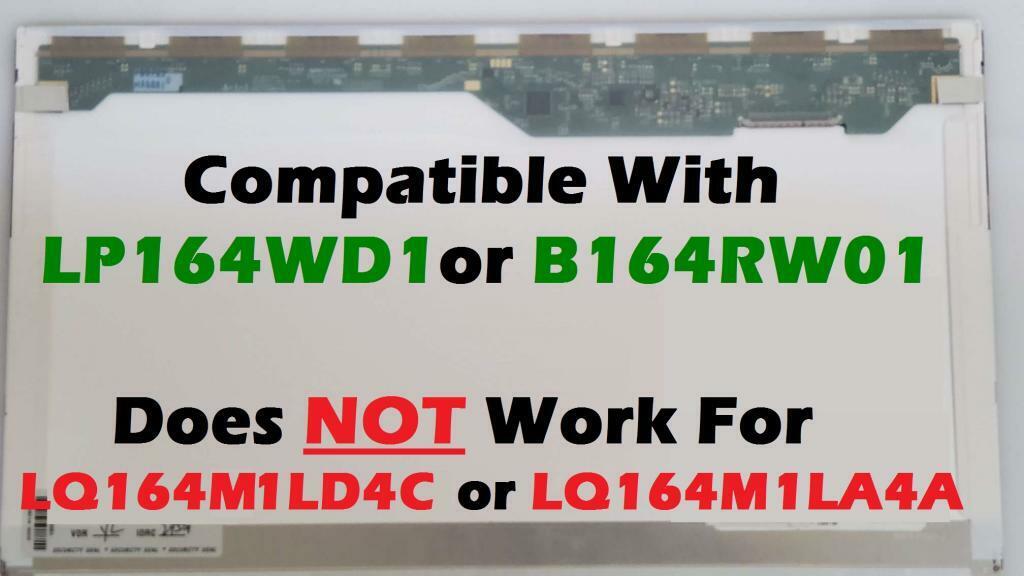 SONY VAIO PCG-81114L LAPTOP LCD Screen LP164WD1 Match PN 16.4\