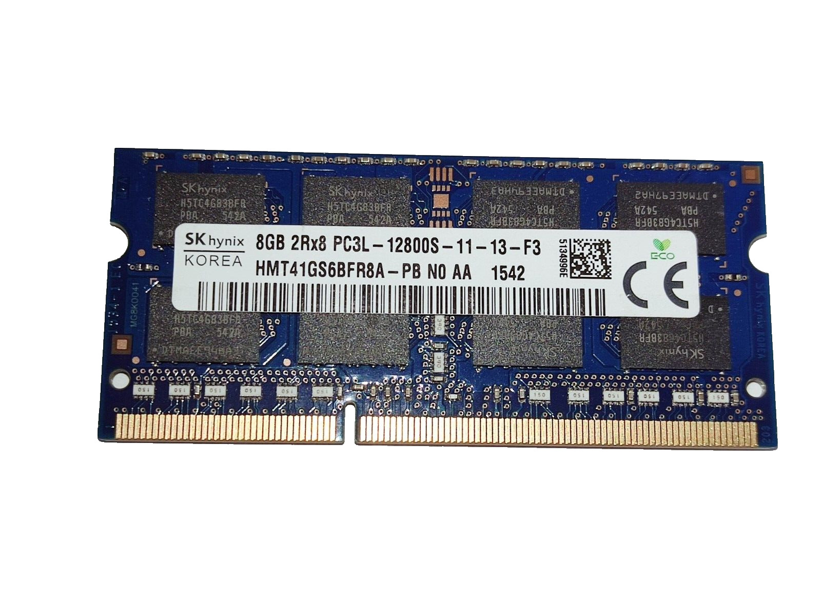 Hynix HMT41GS6BFR8A-PB 1x8GB PC3L-12800S-11-13-F3 DDR3-1600MHz Laptop Memory RAM