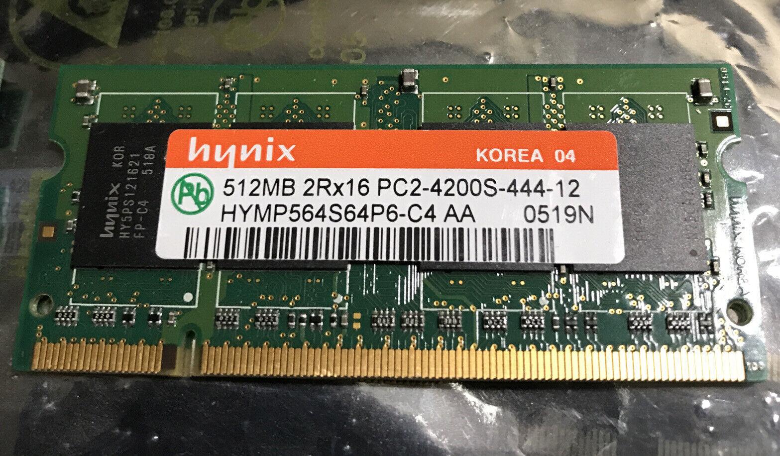 1 GB kit (2x512MB) PC2-4200 Laptop Memory