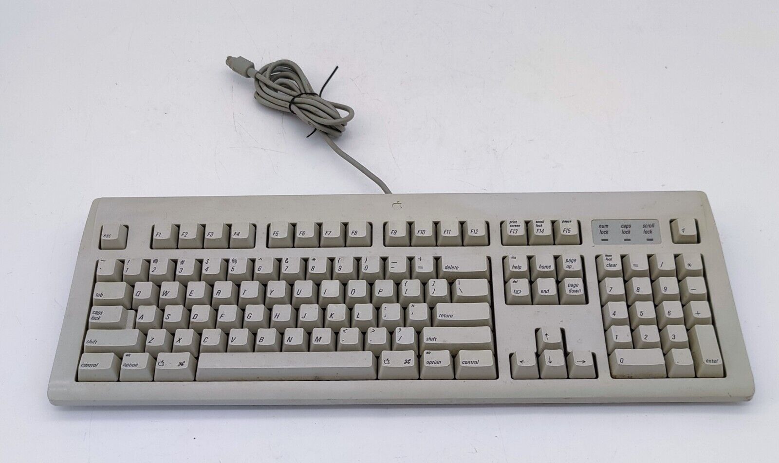 Vintage APPLE Design Macintosh Keyboard Model M2980 UNTESTED Clean Condition 