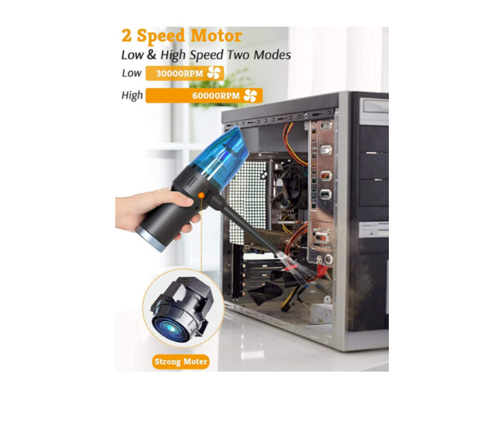 Compressed Air Duster, Air Blower & Vacuum 2-in-1, Mini （Special promotion)