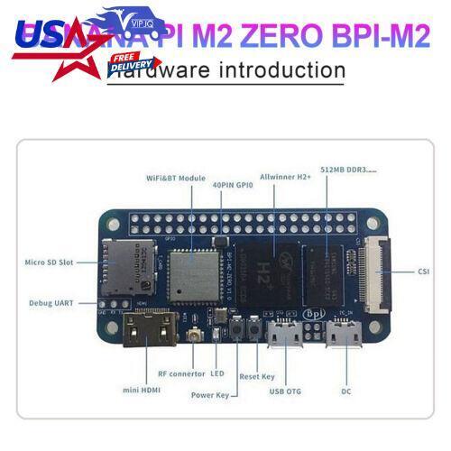 BPI-M2 Zero Quad Core Development Board Single-board Computer for Banana Pi