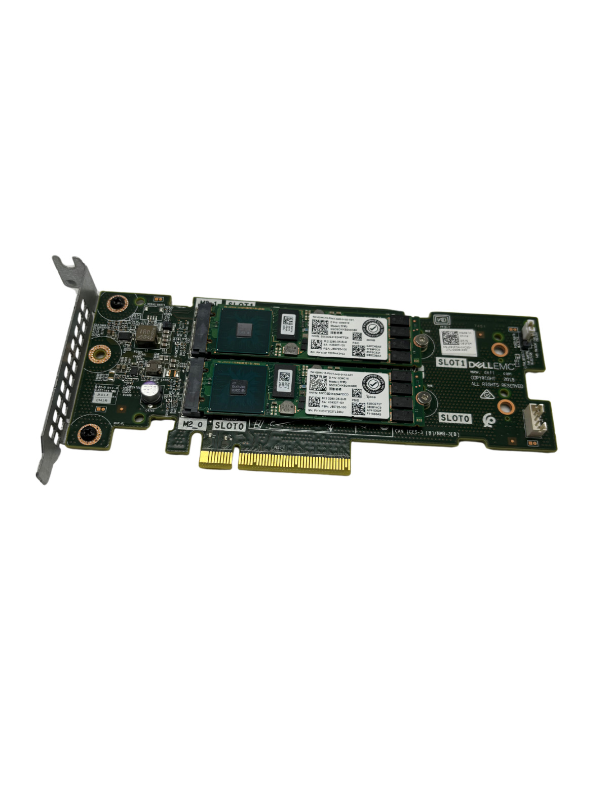 Dell 61F54 PowerEdge Boss Dual M.2 PCIe Adapter Controller Card w/ 2x240GB SSD