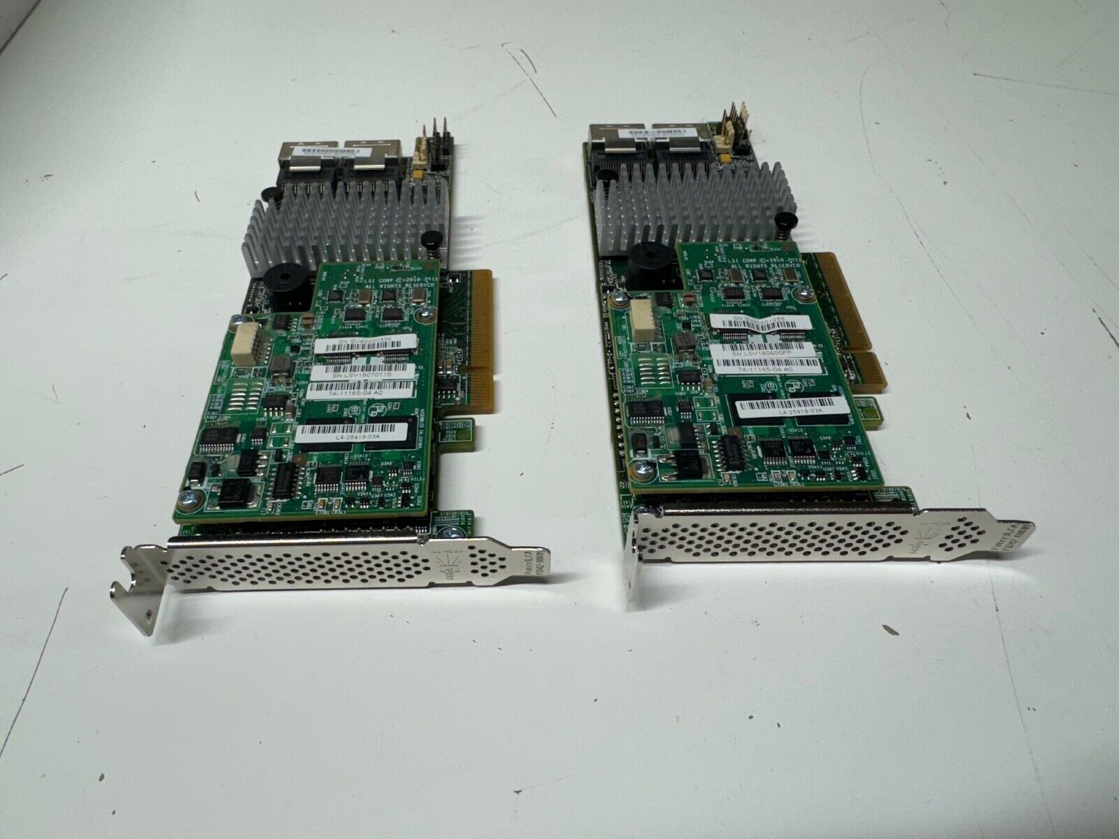 Lot of 2 LSI MegaRaid SAS 9271-8i Dual Port SAS Controller UCS-RAID9271CV-8I