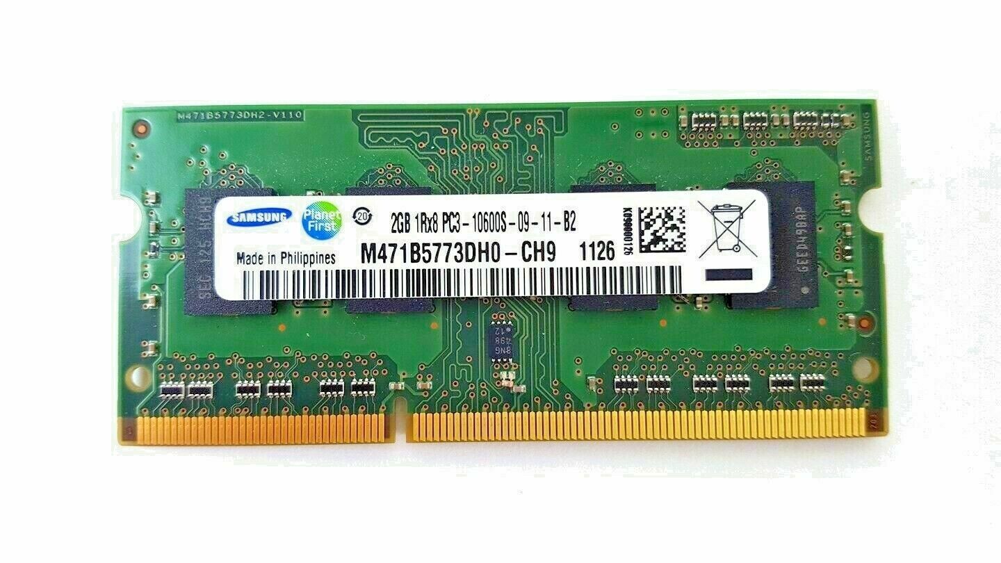 Samsung 2GB PC3-10600S DDR3-1333MHz So-Dimm Laptop Memory M471B5773DH0-CH9