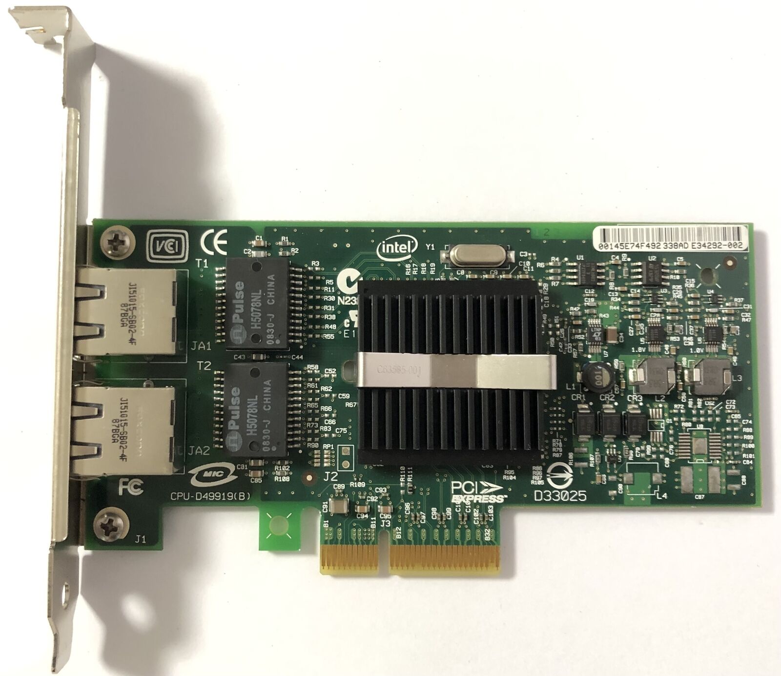 46K6601 IBM 5767 Dual Port 10/100/1000 Gigabit PCI-E Server Ethernet INTEL 9402