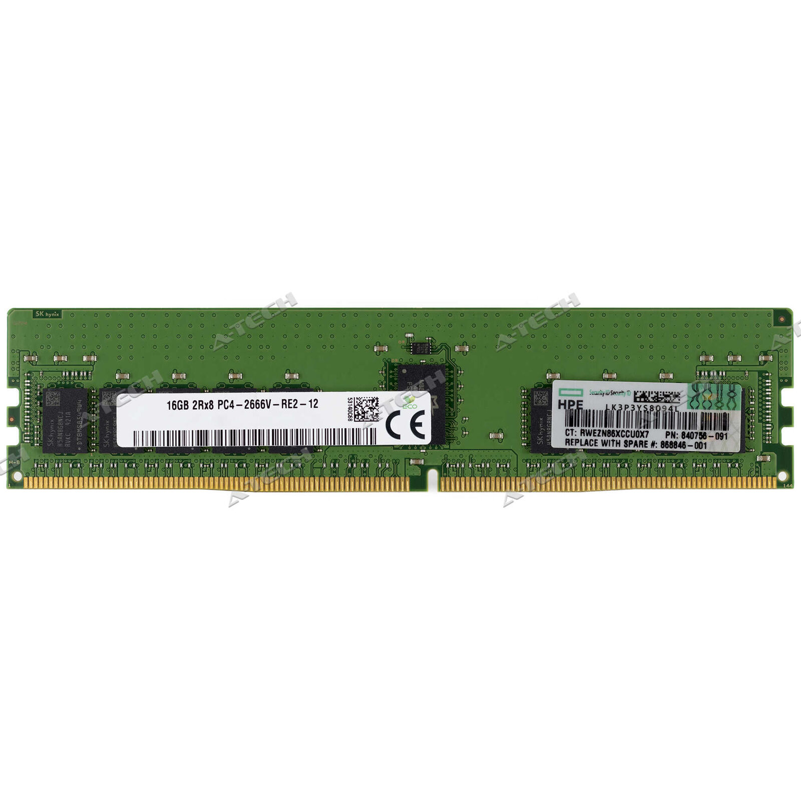 HP 16GB DDR4-2666 RDIMM 835955-B21 868846-001 840756-091 HPE Server Memory RAM