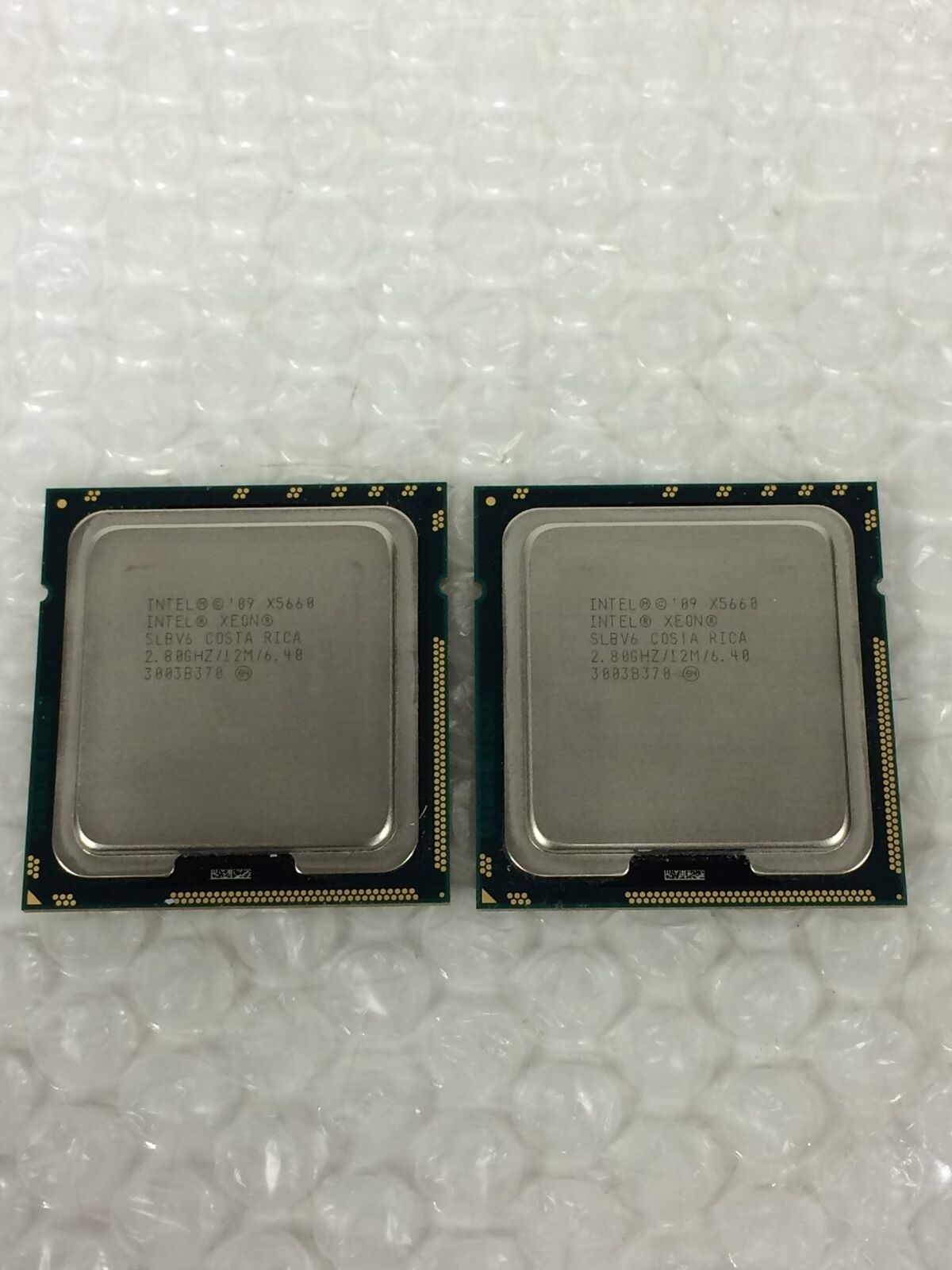 Lot of 10 Matching Pair of Intel Xeon X5660 SLBV6 2.80Ghz LGA1366 Used
