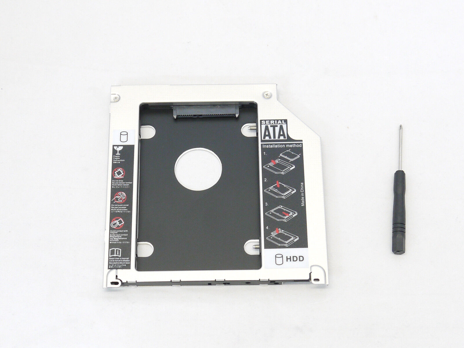 SATA HDD to ODD CD DVD RW BOX Caddy 9.5mm for Macbook Pro A1278 A1286 A1297
