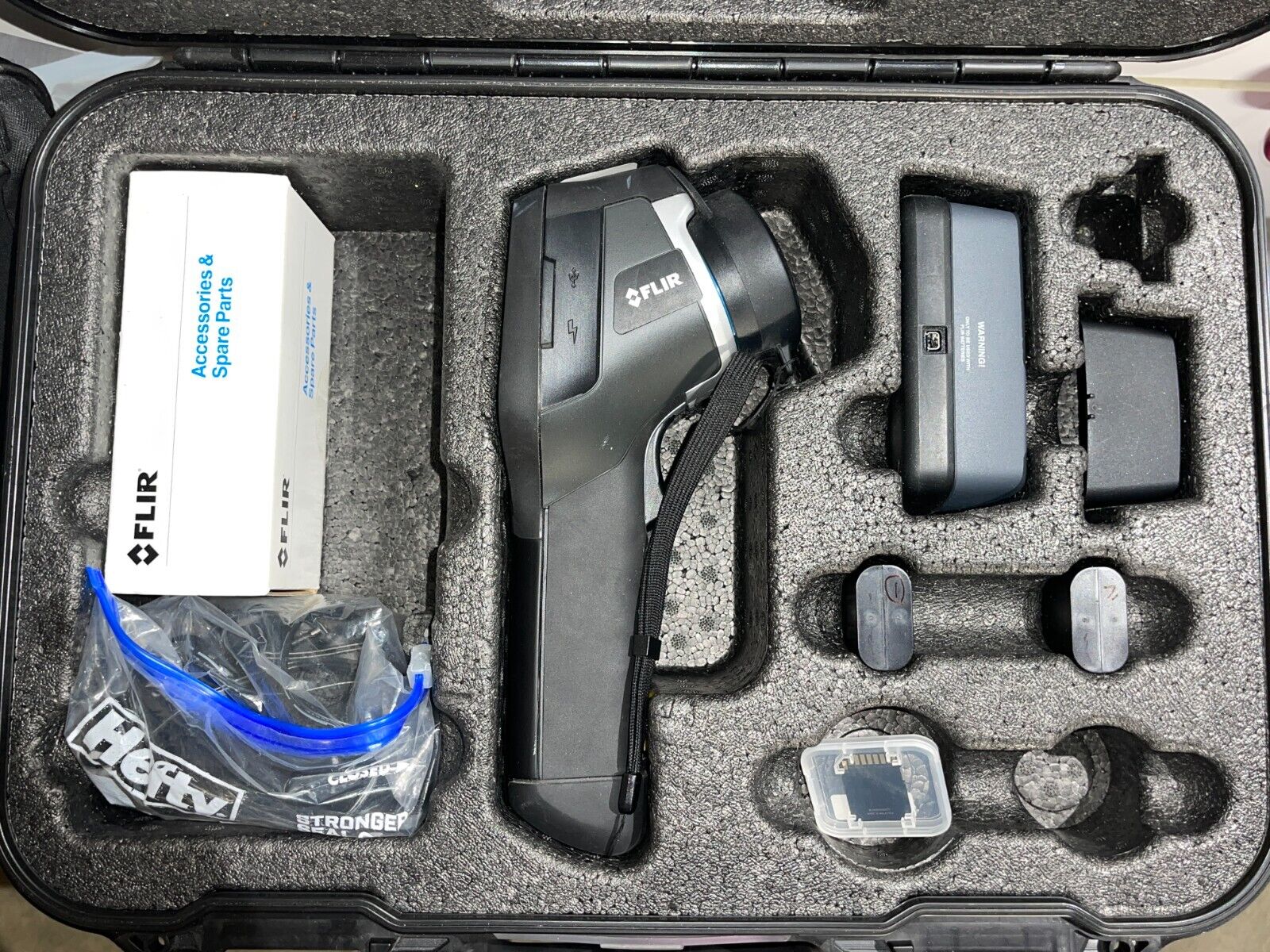 FLIR E60 Infrared Camera, Carrying Case, Sun Shield and 2 Batteries Included
