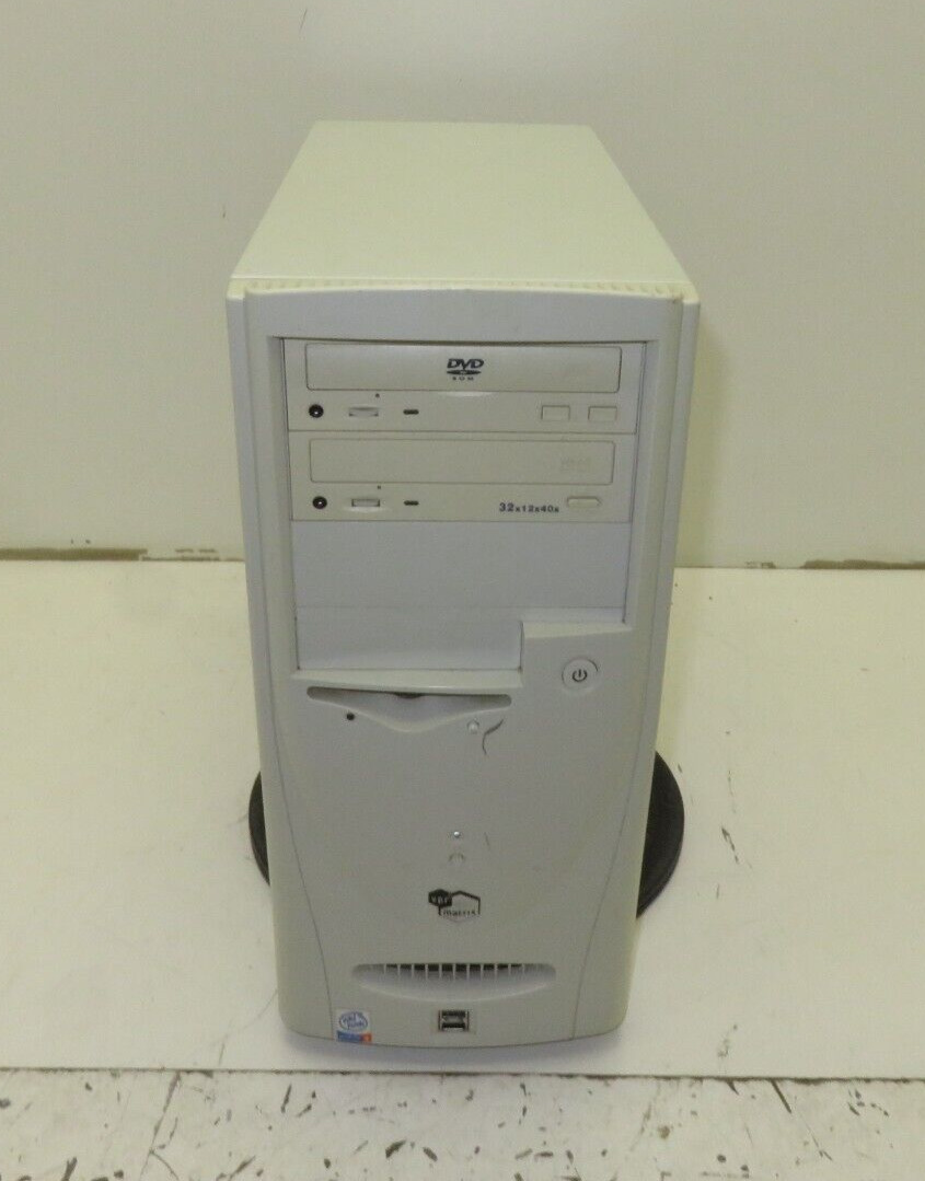 Vintage VPR Matrix ATX Desktop PC Case Beige Sleeper Case