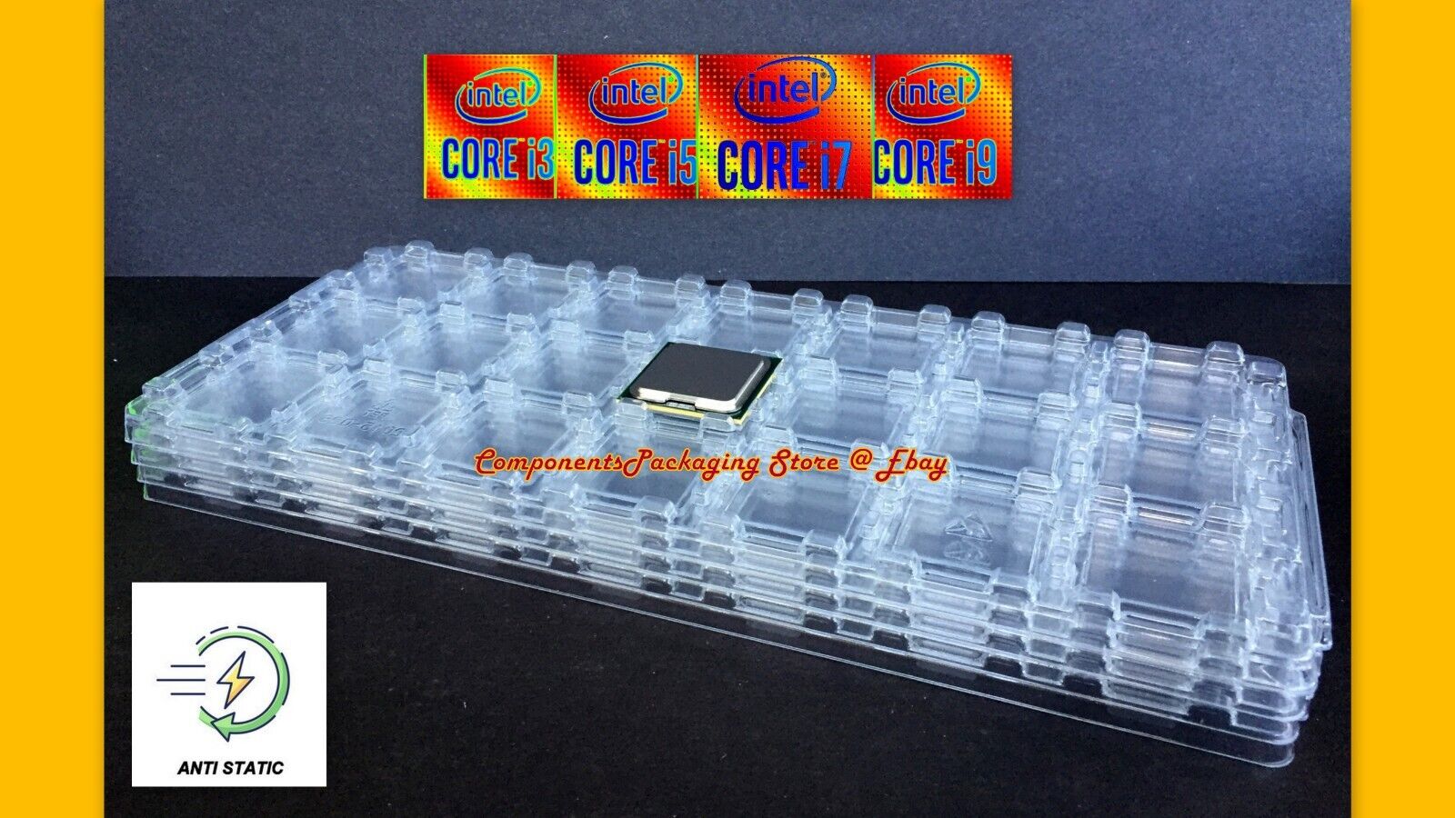 5 - CPU Tray LGA 1150 1155 1156 for Core i7 Core i5 Core i3 - Fits 105 CPU\'s New