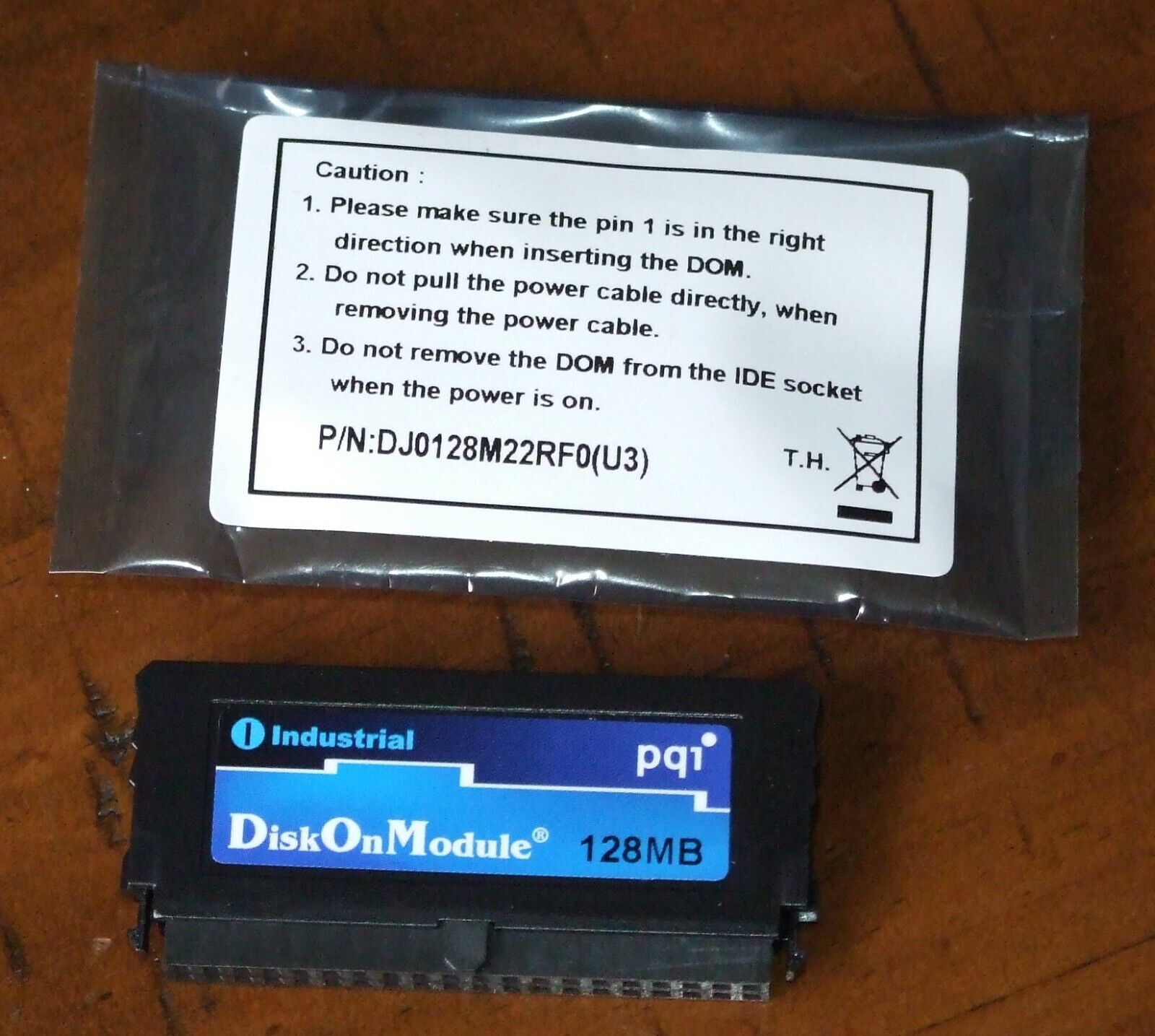 PQI Industrial DOM IDE 40Pins 128MB disk on module