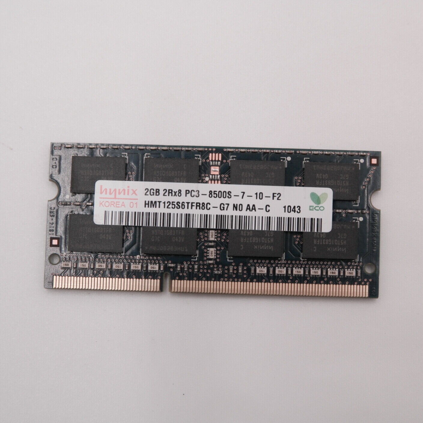 SK Hynix DDR3 8500S 2GB Memory Laptop 2Rx8 PC3-8500S 1066MHz (A)